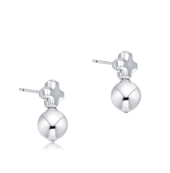 ENEWTON SIGNATURE CROSS SMALL STERLING STUD CLASSIC STERLING