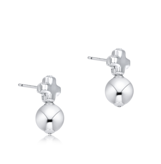 ENEWTON SIGNATURE CROSS SMALL STERLING STUD CLASSIC STERLING