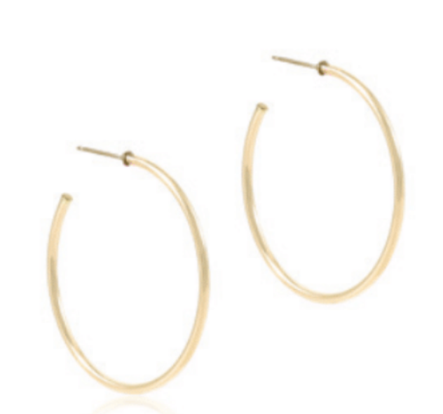 ENEWTON ROUND GOLD 125" POST HOOP 2MM SMOOTH