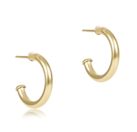 ENEWTON ROUND GOLD .5 POST HOOP 2MM SMOOTH