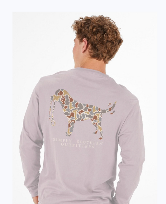 SIMPLY SOUTHERN LOGO CAMO DRIFTWOOD LS