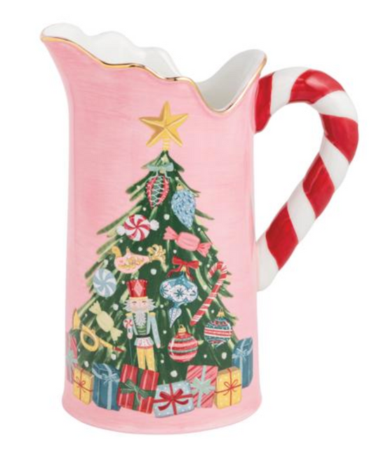 XMAS TREE CANDY HANDLE PITCHER