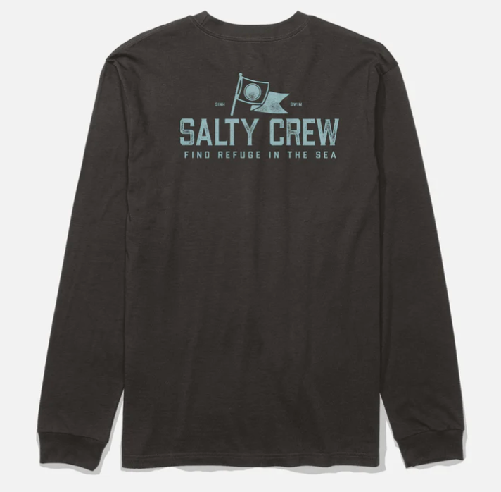 SALTY CREW FLAG DAY LS TEE BLACK