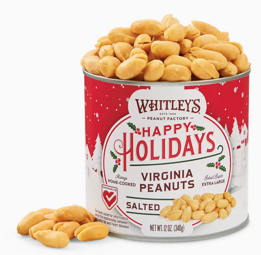 WHITLEY'S HOLIDAY LABEL HOME COOKED VIRGINIA SALTED PEANUTS