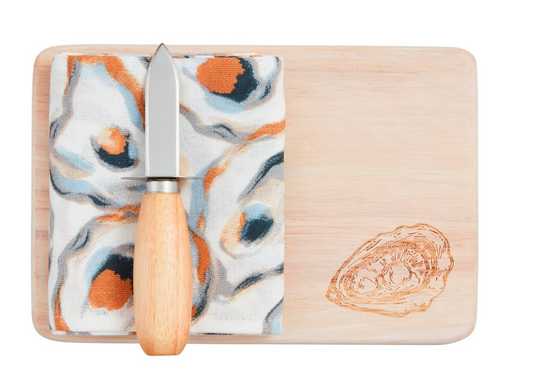 OYSTER SHUCK BOARD SET
