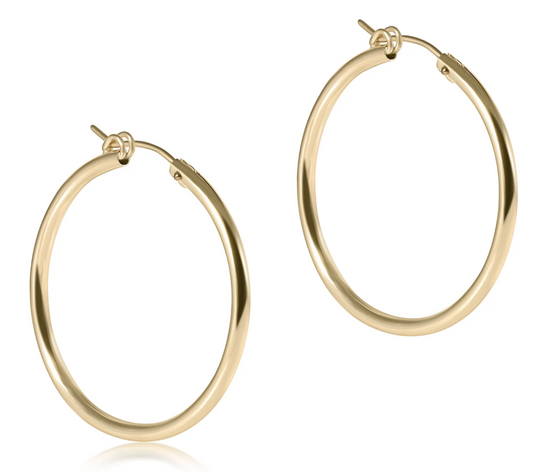 ENEWTON ROUND GOLD 1.25" HOOP SMOOTH