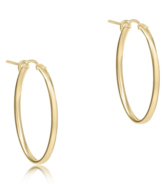 ENEWTON OVAL GOLD 1" HOOP SMOOTH