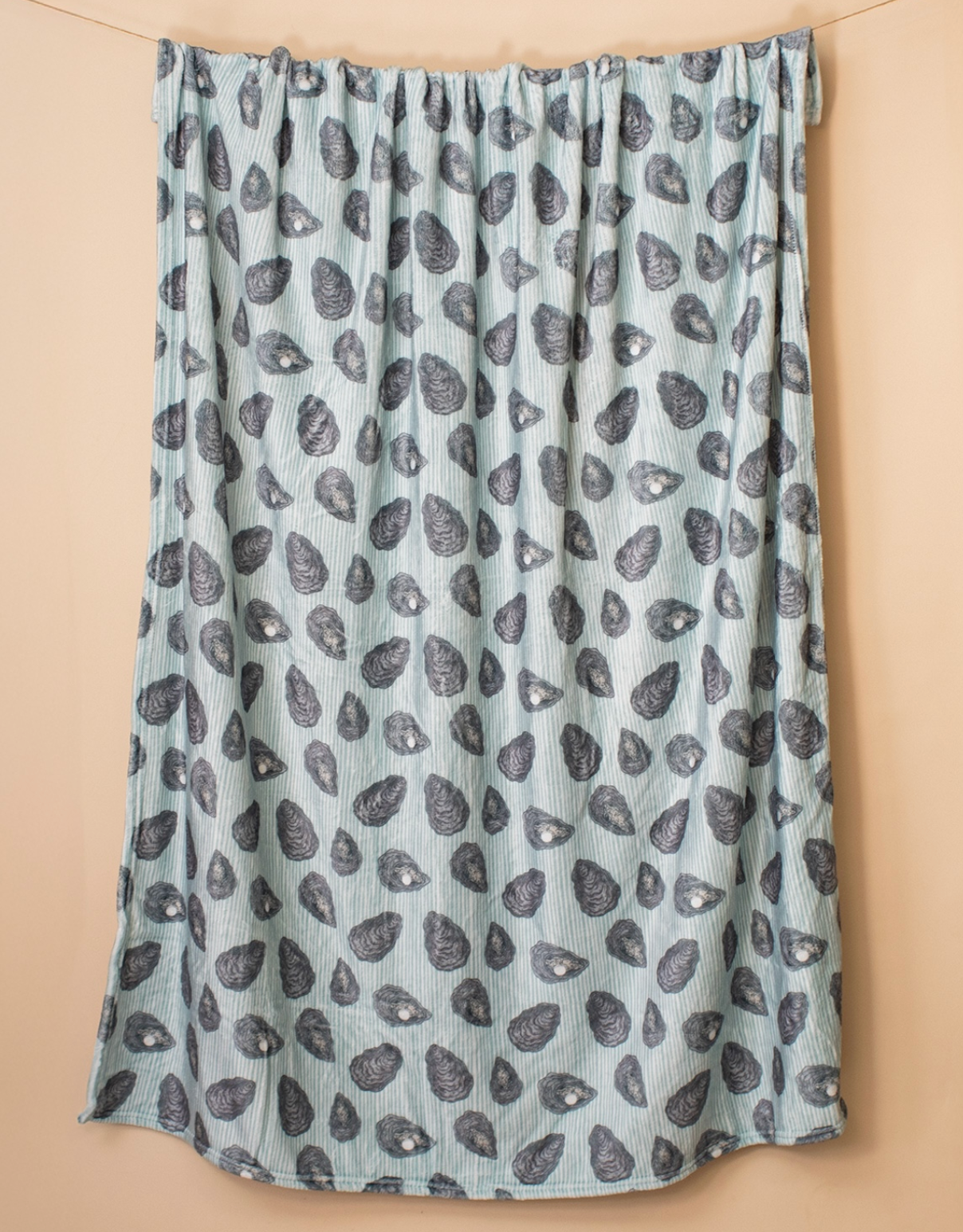 AWE SHUCKS THROW BLUE/GRAY 50 X 60