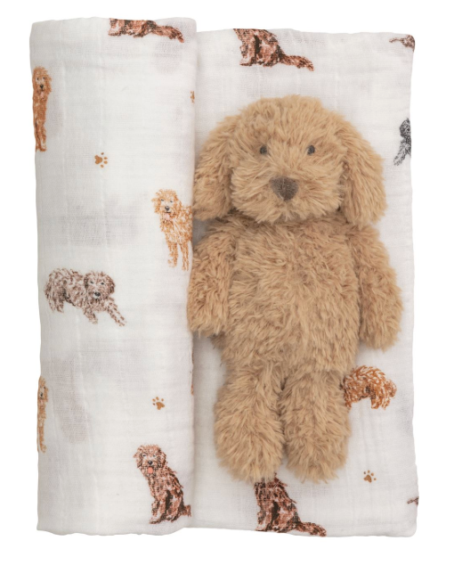 DOODLE SWADDLE AND RATTLE