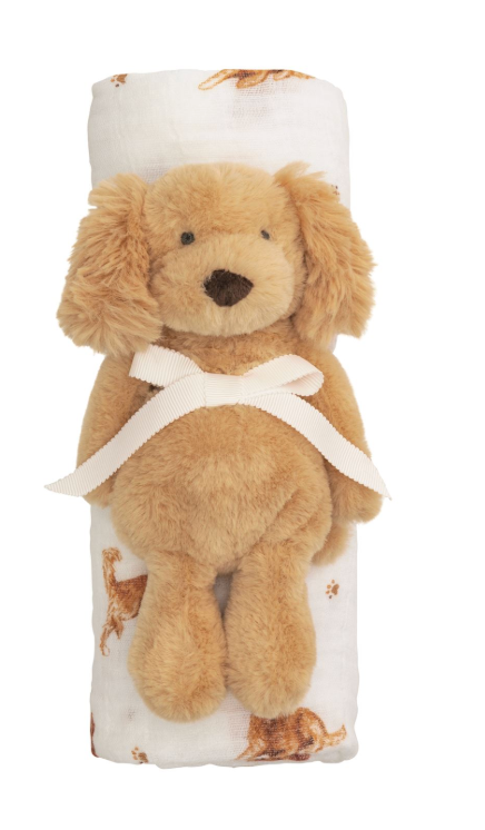 RETRIEVER SWADDLE AND RATTLE