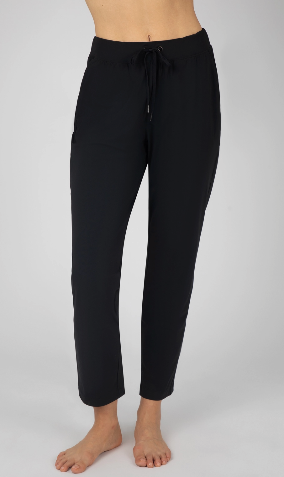 WOMEN'S RELAXED STRAIGHT LEG PANTS WITH DRAWSTRING
