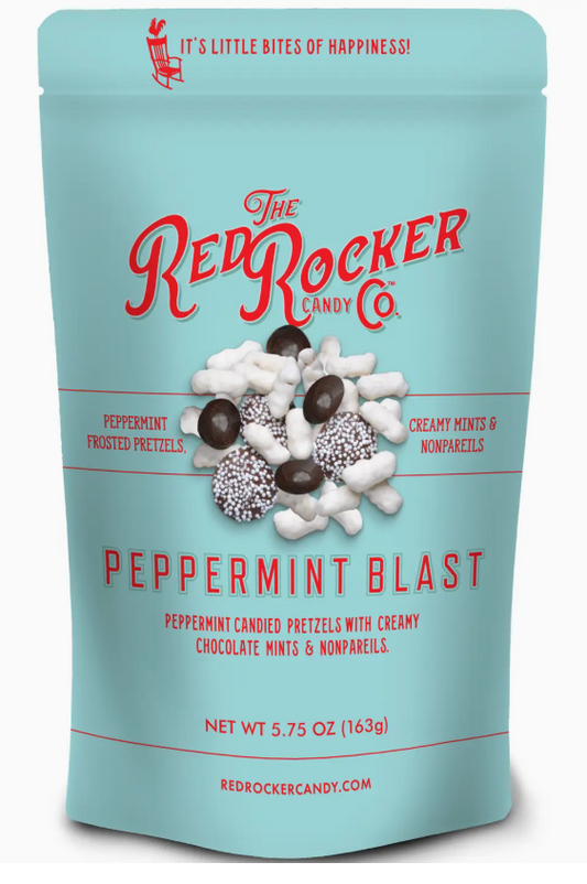 RED ROCKER CANDY PEPPERMINT BLAST 5.75 OZ RESEALABLE POUCH