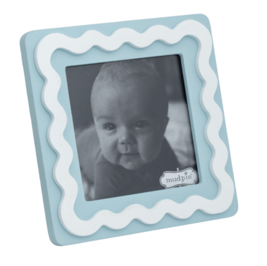 SQUARE BLUE WOOD FRAME