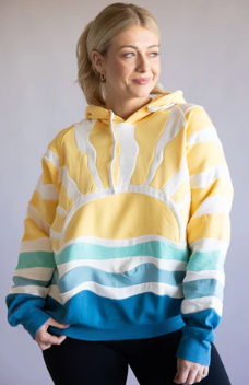SIMPLY SOUTHERN PATCH YELLOW SUN HOODIE