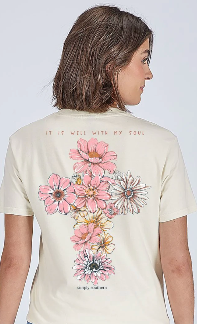 SIMPLY SOUTHERN SOUL LINEN SHORT SLEEVE