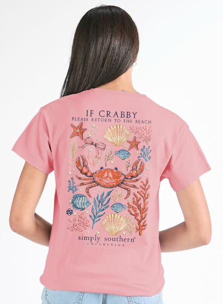 SIMPLY SOUTHERN CRABBY TEAROSE SHORT SLEEVE