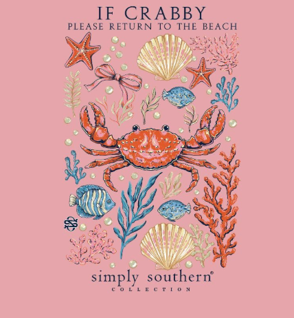 SIMPLY SOUTHERN CRABBY TEAROSE SHORT SLEEVE