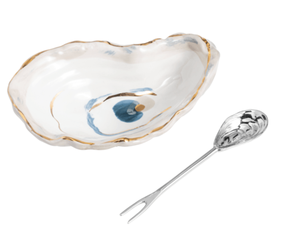 GOLD EDGE OYSTER TIDBIT SET