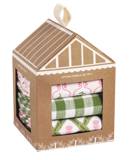 PINK GREENHOUSE TOWEL SET