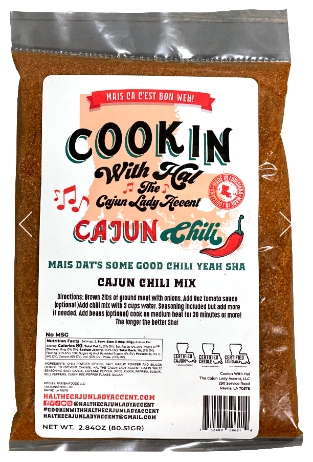 COOKIN WITH HAL CAJUN CHILI MIX