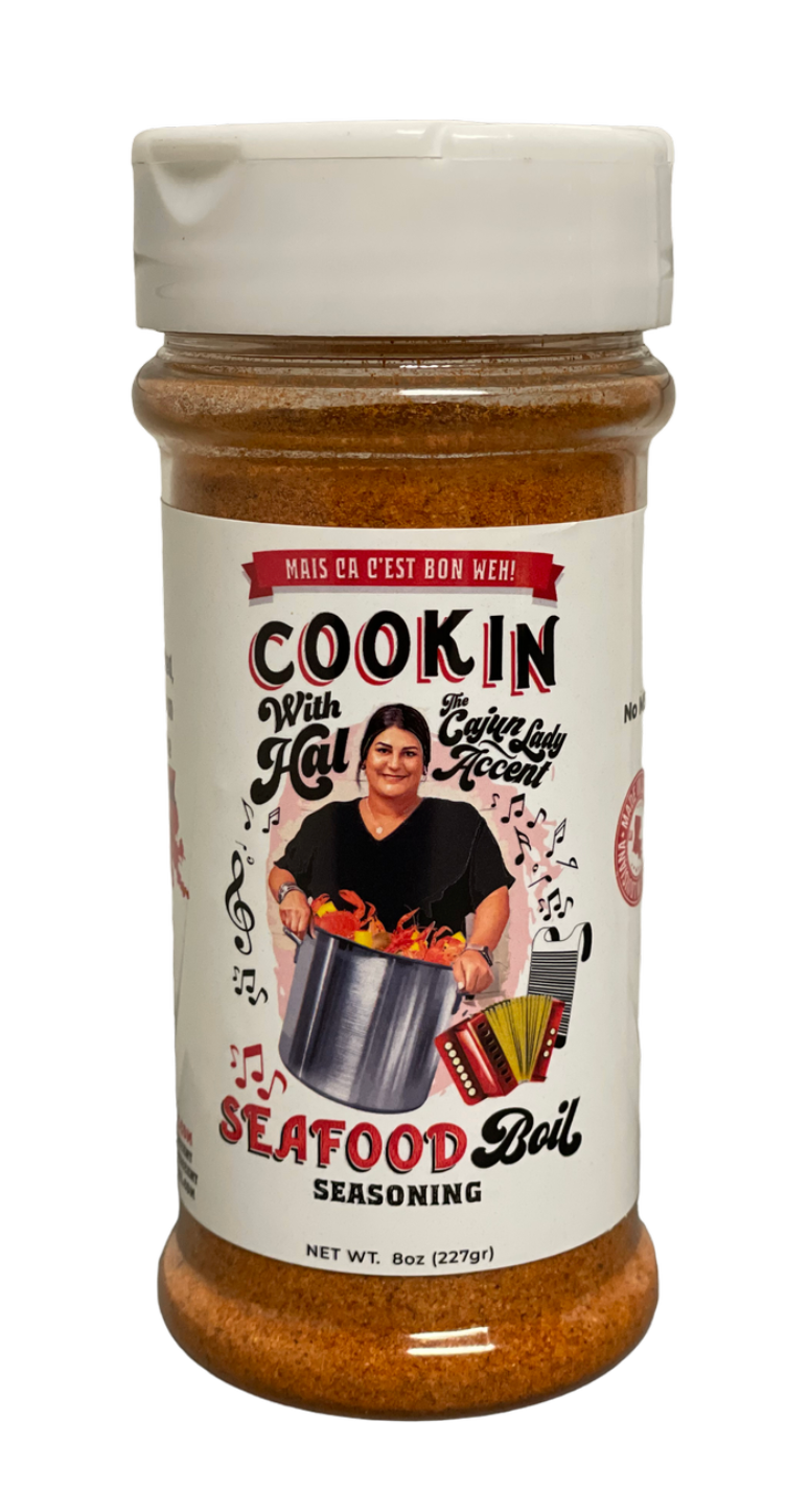 COOKIN WITH HAL SEAFOOD BOIL SEASONING SHAKER 8 OZ