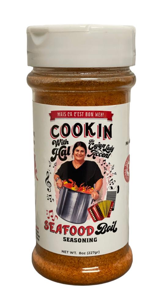 COOKIN WITH HAL SEAFOOD BOIL SEASONING SHAKER 8 OZ