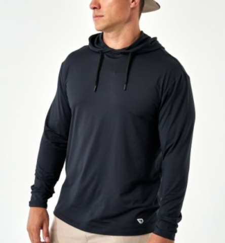 BURLEBO PERFORMANCE HOODIE MIDNIGHT BLACK