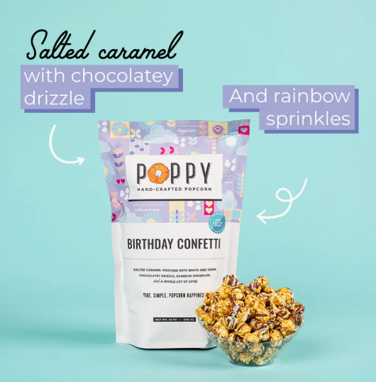 POPPY BIRTHDAY CONFETTI POPCORN