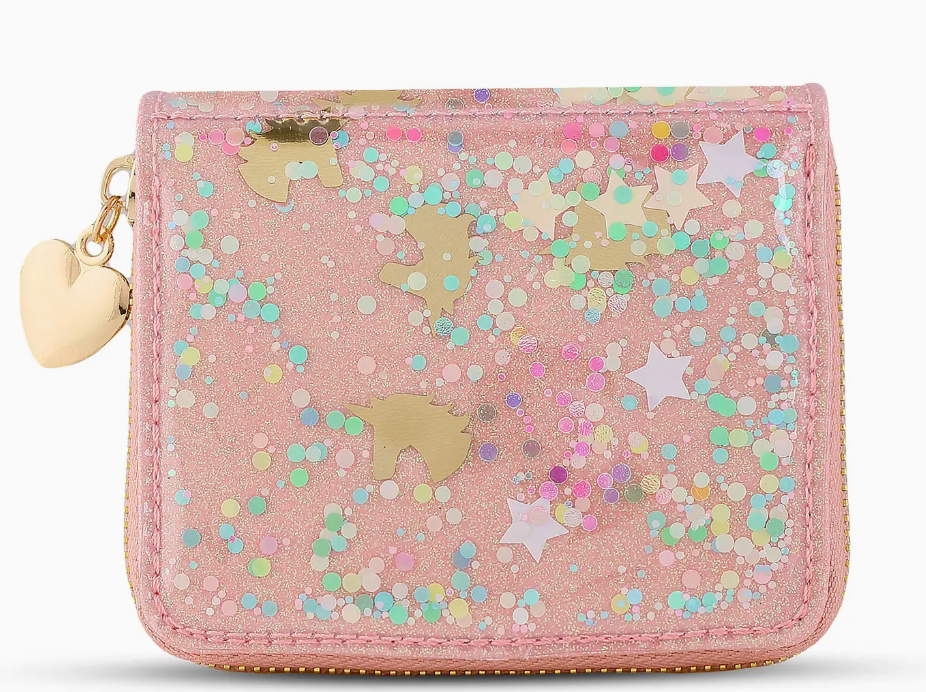 THE CARRYING KIND SPRINKLE KINDNESS CONFETTI WALLET UNICORN