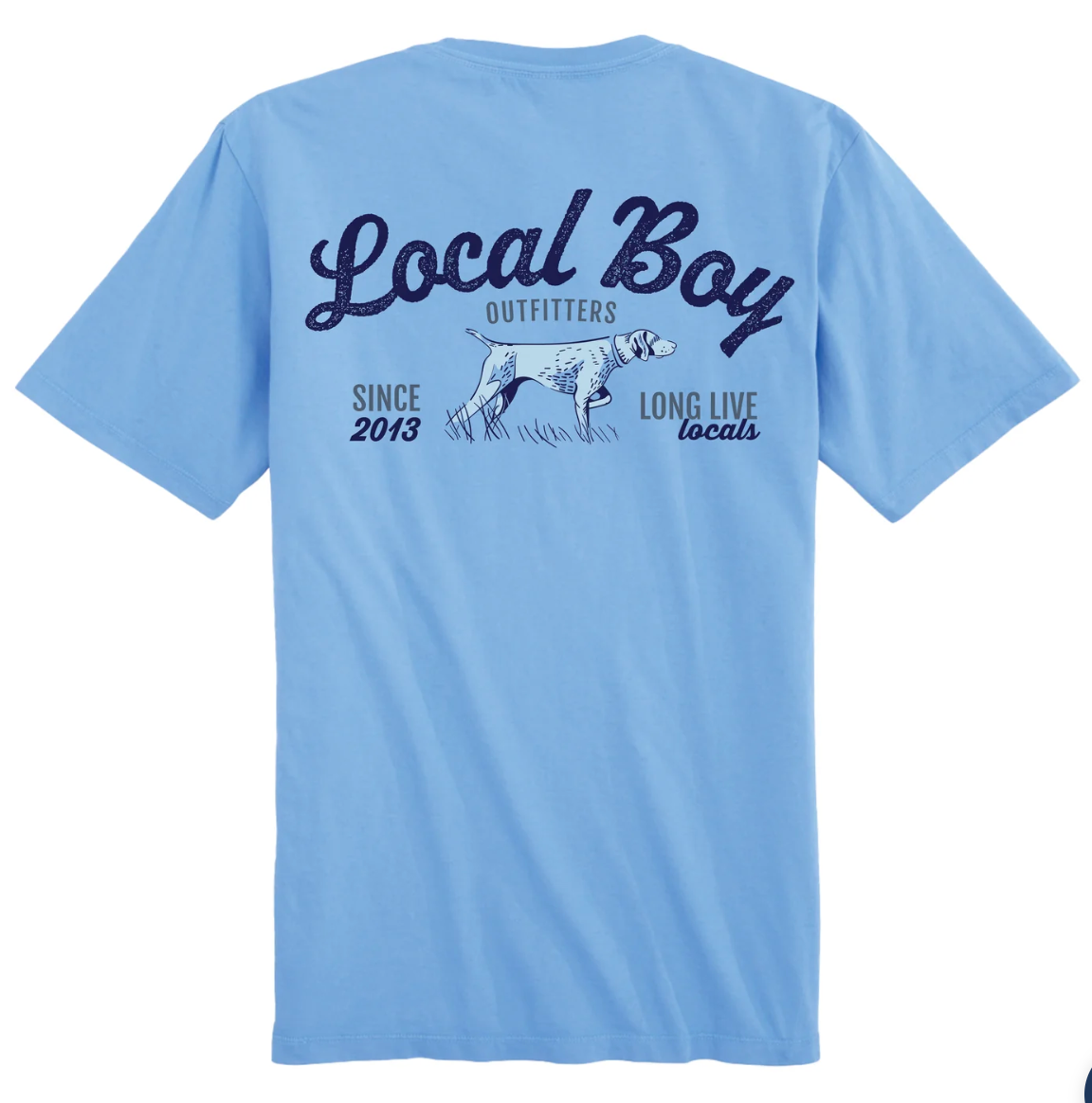 LOCAL BOY TODDLER BIRD DOG ARCH SS TEE WASHED DENIM