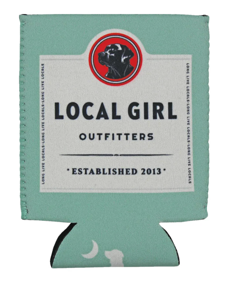 LOCAL GIRL BEACH RUM KOOZIE SEAGRASS