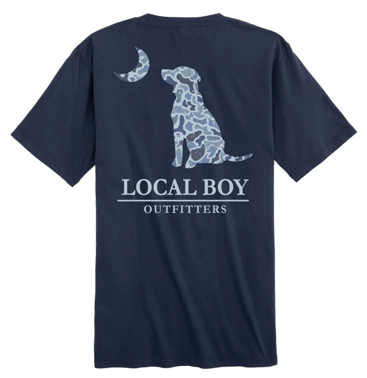 LOCAL BOY YOUTH DISTRESSED LCF COBALT DOG & MOON CHINA BLUE