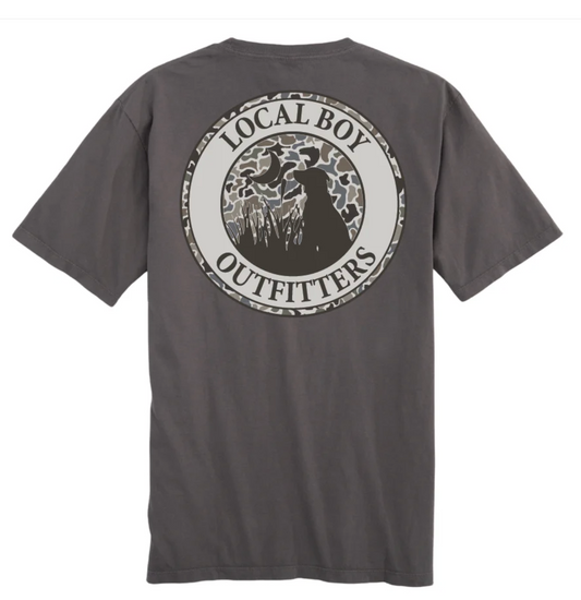 LOCAL BOY YOUTH ORIGINAL LOCALFLAGE CIRCLE SS TEE GRAY
