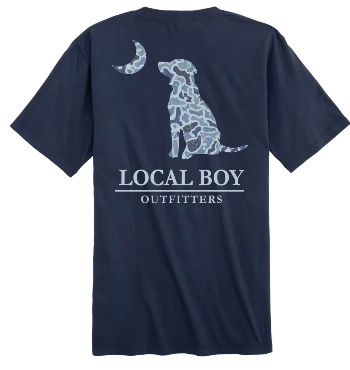 LOCAL BOY DISTRESSED LCF COBALT DOG & MOON SS TEE