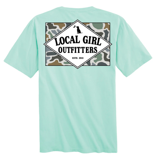 LOCAL GIRL YOUTH FOUNDER'S FLAG LCF BLUFF SS TEE ISLAND REEF