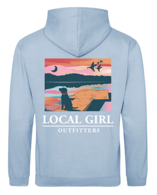 LOCAL GIRL YOUTH BWH LAB ON DOCK SKY