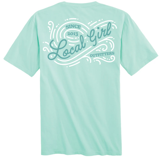 LOCAL GIRL LG OCEAN WAVE SS TEE ISLAND REEF