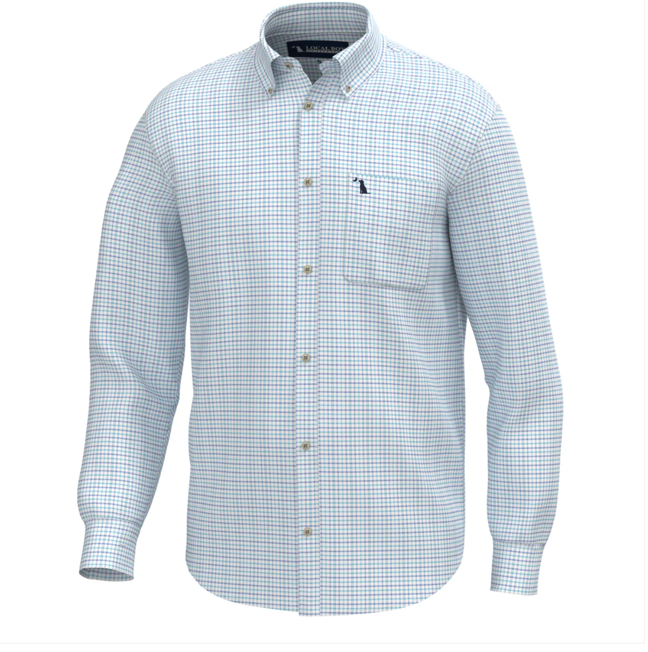 LOCAL BOY BLYTHE DRESS SHIRT PURPLE/SLY BLUE PLUM