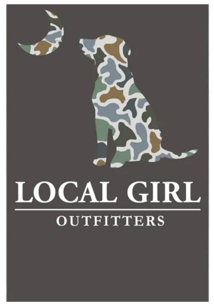 LOCAL GIRL LCF BLUFF DOG & MOON SLIM KOOZIE