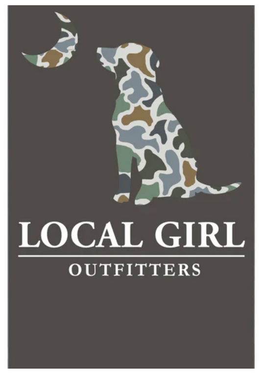 LOCAL GIRL LCF BLUFF DOG & MOON SLIM KOOZIE