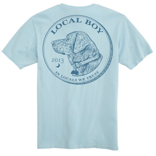 LOCAL BOY OUTFITTERS TODDLER IN LOCALS WE TRUST SS TEE CHAMBRAY