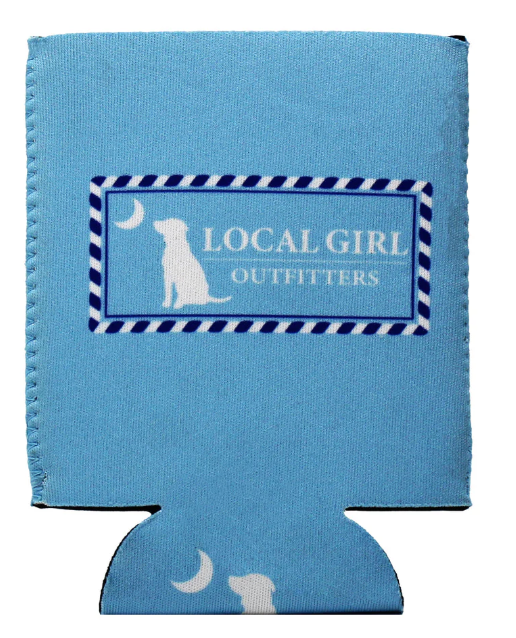 LOCAL GIRL ROPE PLATE KOOZIE SKY BLUE