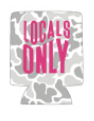 LOCAL GIRL BEACH WAVES KOOZIE HOT PINK
