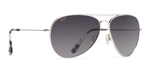 MAUI JIM GREY MAVERICKS SILVER