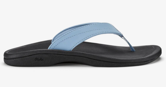 OLUKAI WOMENS OHANA OCEAN FOG/BLACK