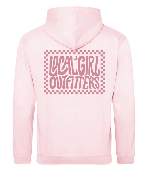 LOCAL GIRL YOUTH BWH CHECKERED CHARM BABY PINK