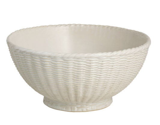 DECORATIVE CERAMIC WOVEN BOWL
