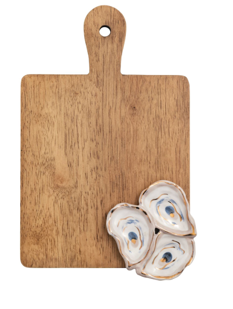 SQUARE WOOD OYSTER BOARD