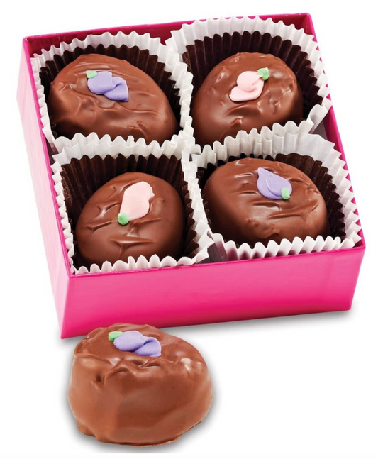ABDALLAH 4 OZ FRENCH SILK TRUFFLE EGGS DECORATED