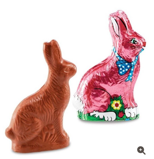 ABDALLAH 6 OZ FOILED MILK CHOCOLATE RABBIT ASSORTED FOIL